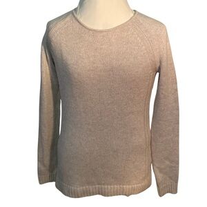 J. Crew Women's Oatmeal color merino wool blend Sweater